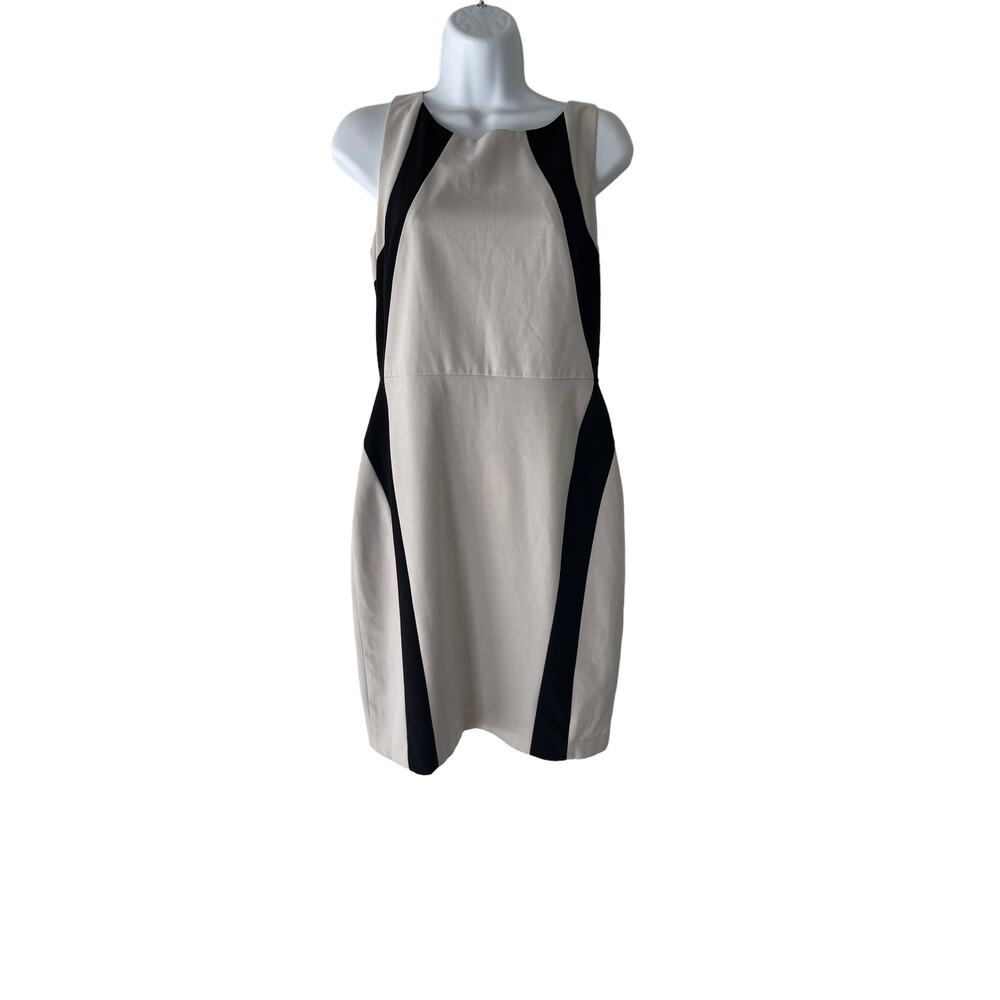 Marc New York Size 6 Small Business Career Black Grey Block Dress